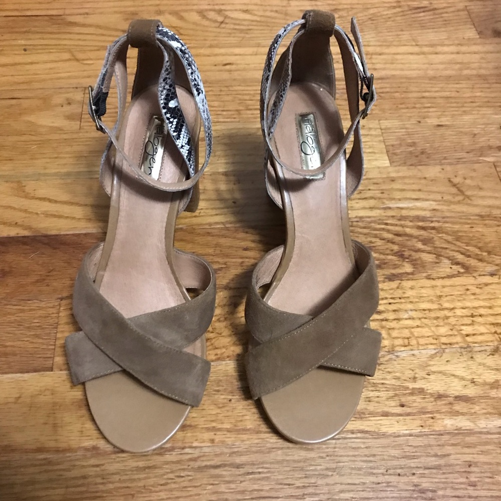Halogen heeled sandals!